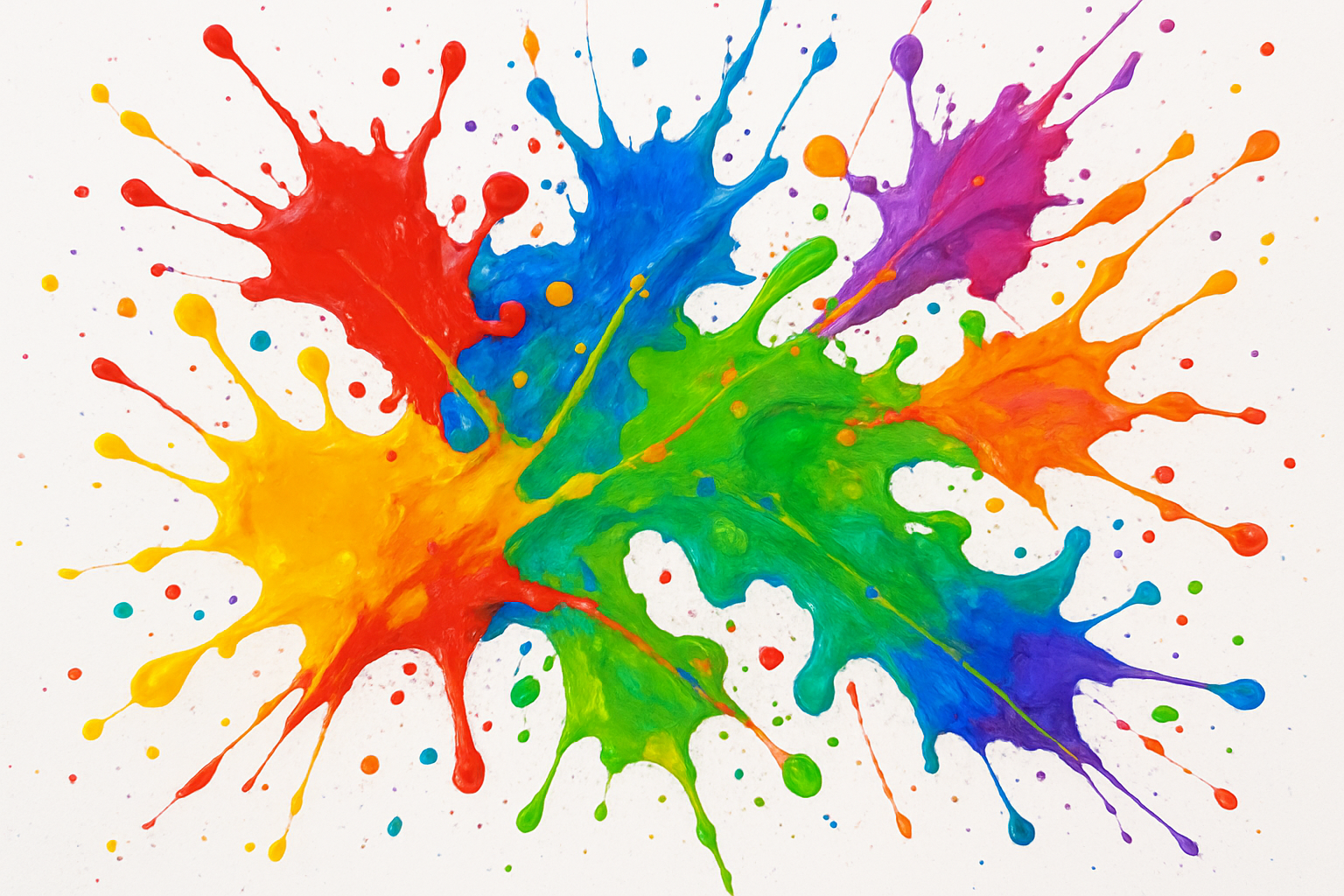 colorful paint spletter